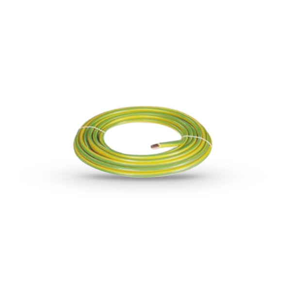 100 mètres de câble terre 6mm² jaune et vert